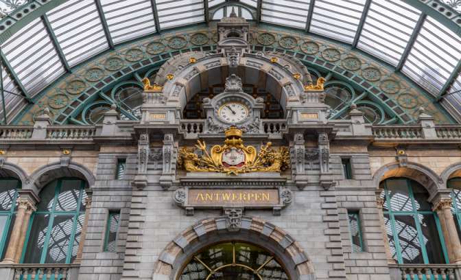 Het centraal station van Antwerpen