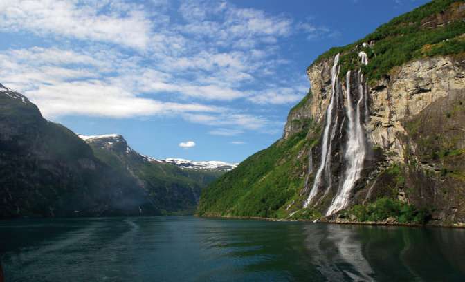 Noorse fjorden in Geiranger