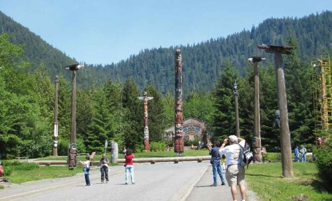 Totempalen in alaska