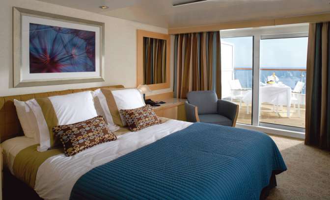 Suite aan boord van Celebrity Cruises schip