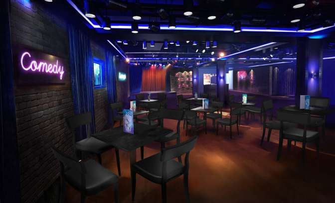 Comedy bar van Norwegian Escape 