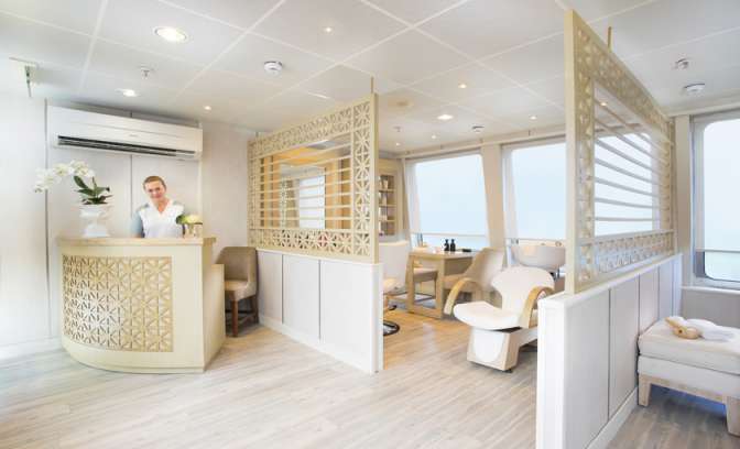 Wellness en spa centrum van Silverseas cruises 