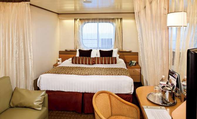 Een buitenhut aan boord van de Westerdam van Holland America Line