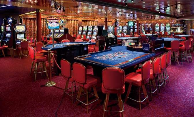 Het casino op de MS Rotterdam