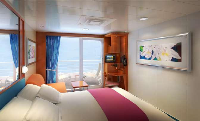 Een balkonhut op de Pride of America van NCL