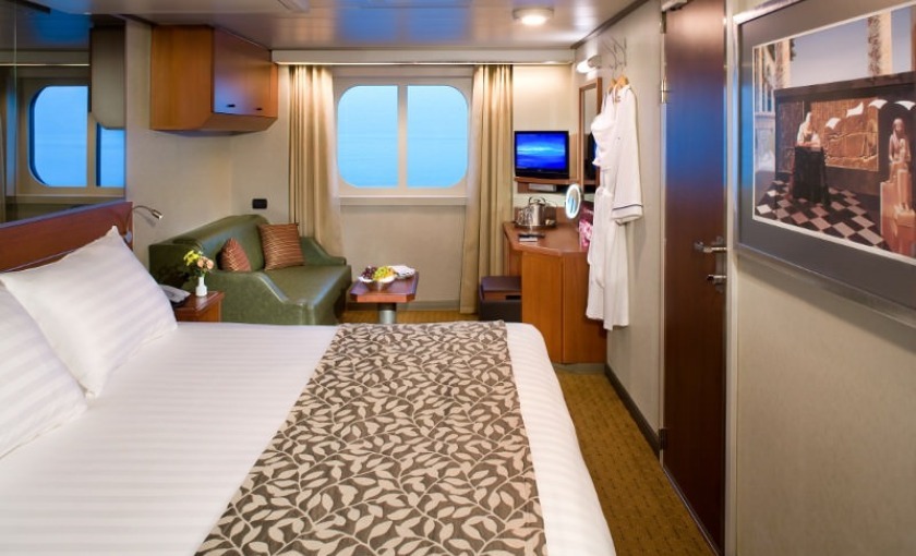 Een buitenhut op de zuiderdam van Holland America Line