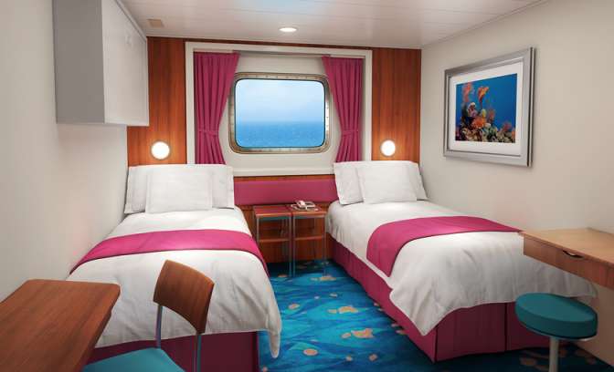 Een buitenhut op de Norwegian Jade van NCL