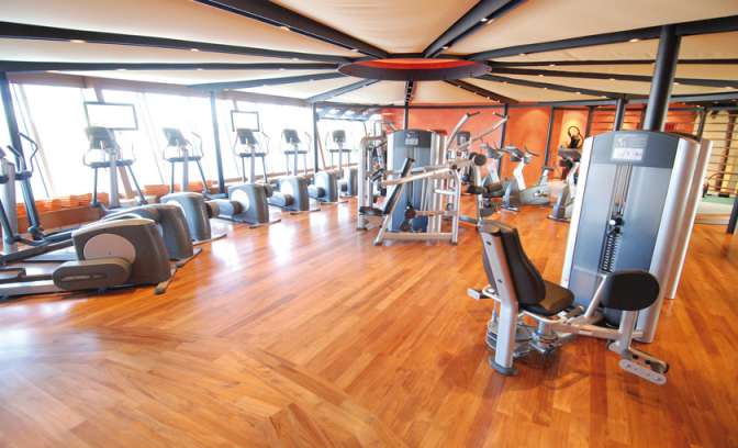 Fitnessruimte van AIDAbella