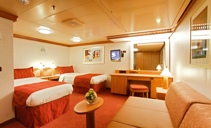 Een binnenhut op de Costa Luminosa