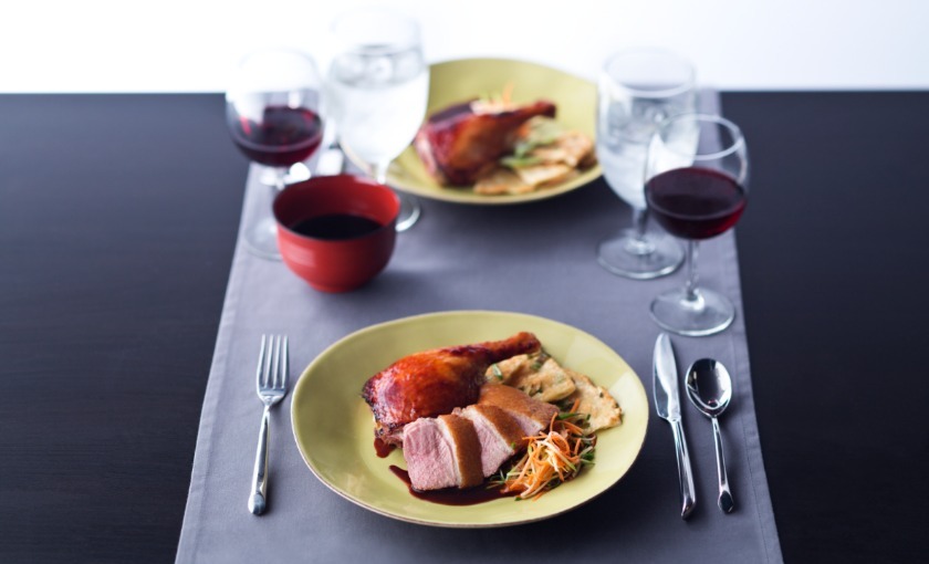 Eend bij het dinner op de Quantum of the Seas