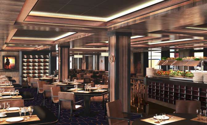 Restaurant op de Norwegian Escape van NL