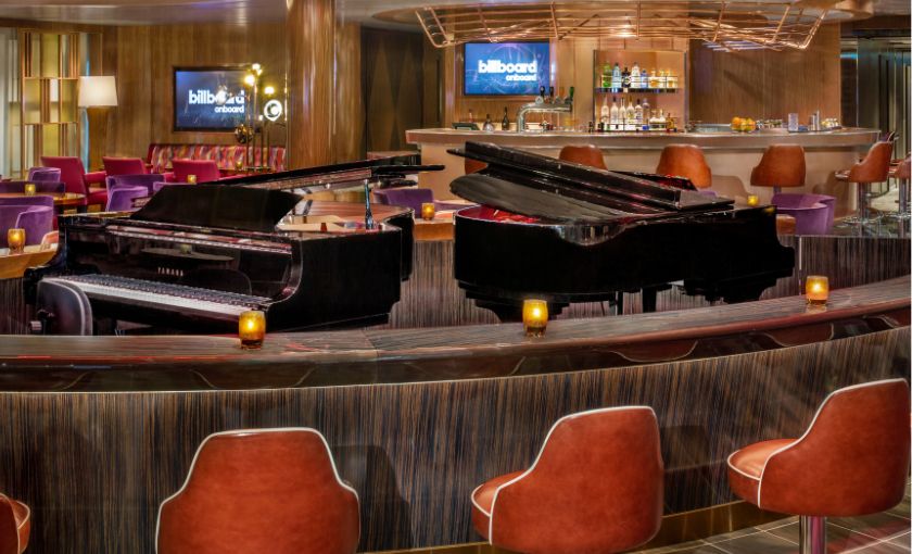 Billboard on board Rotterdam Holland America Line