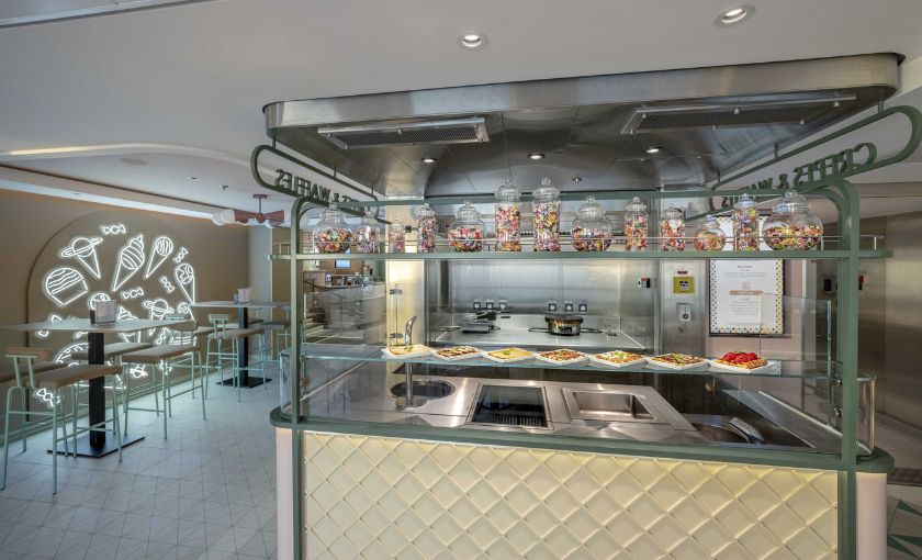 Ijs en Wafel bar MSC World Europa