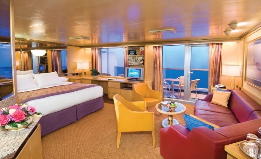 Een suite op de Prinsendam van Holland America Line