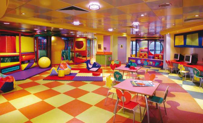 Kinderspeelruimte op de Norwegian Dawn van NCL