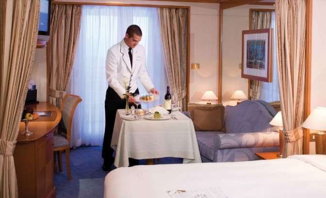 Silver Whisper room service