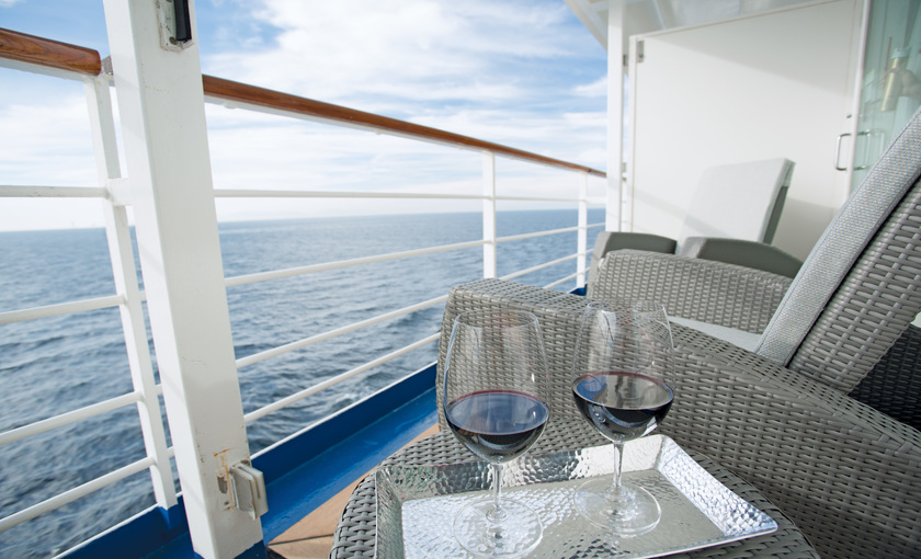 Veranda suite met balkon op cruischip Seven Seas Voyager